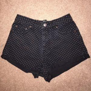 Forever 21 high waisted polka dotted shorts